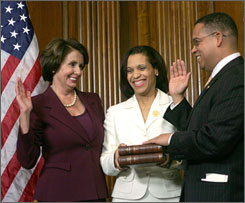 America's first Muslim congressman swearing in on the Qur'an