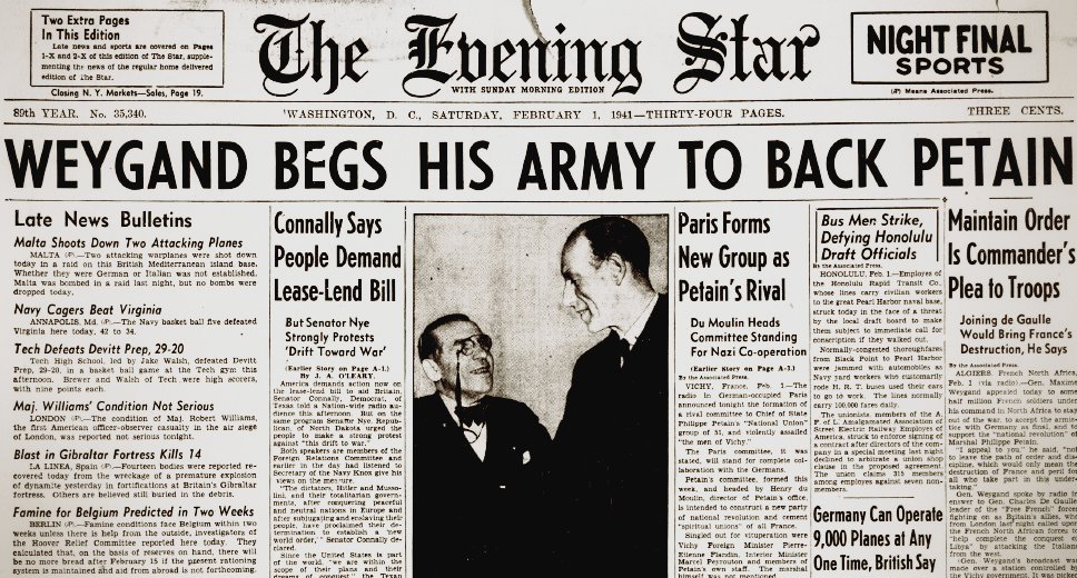 World War II Chronicle: February 1, 1941