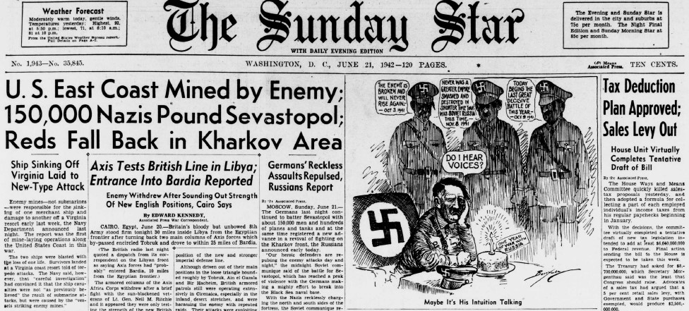 World War II Chronicle: June 21, 1942