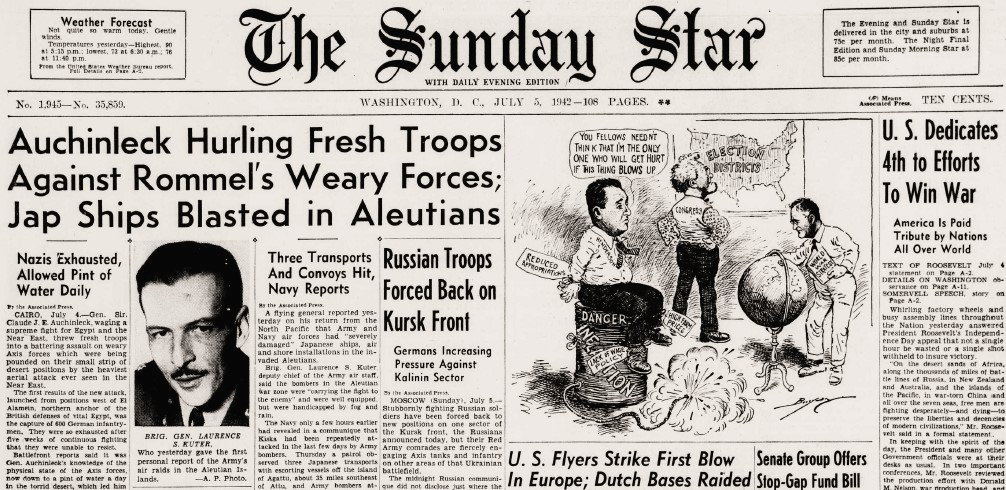 World War II Chronicle: July 5, 1942