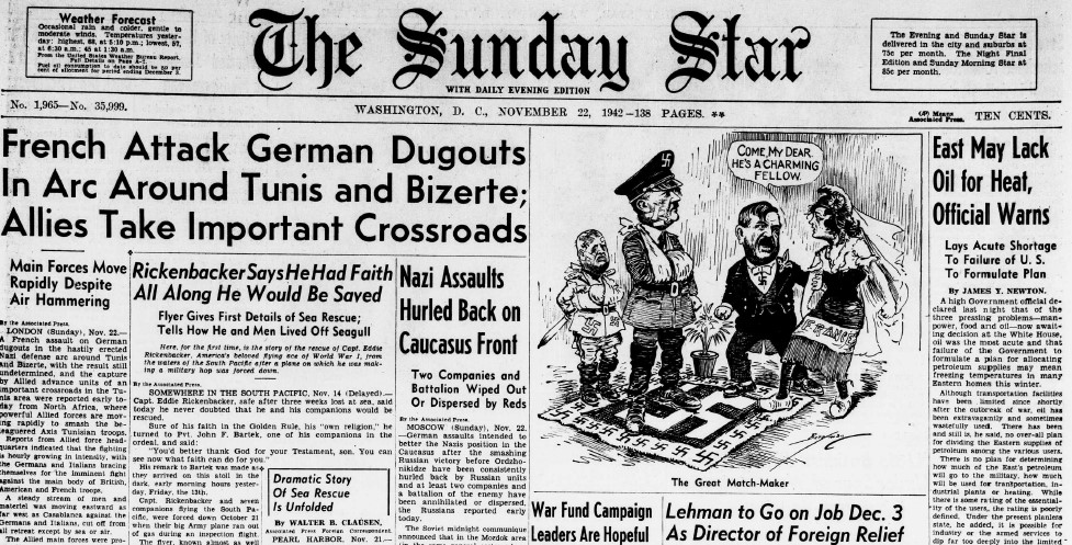 World War II Chronicle: November 22, 1942