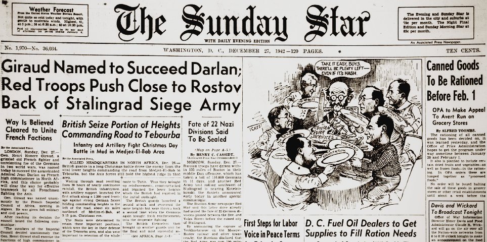 World War II Chronicle: December 27, 1942