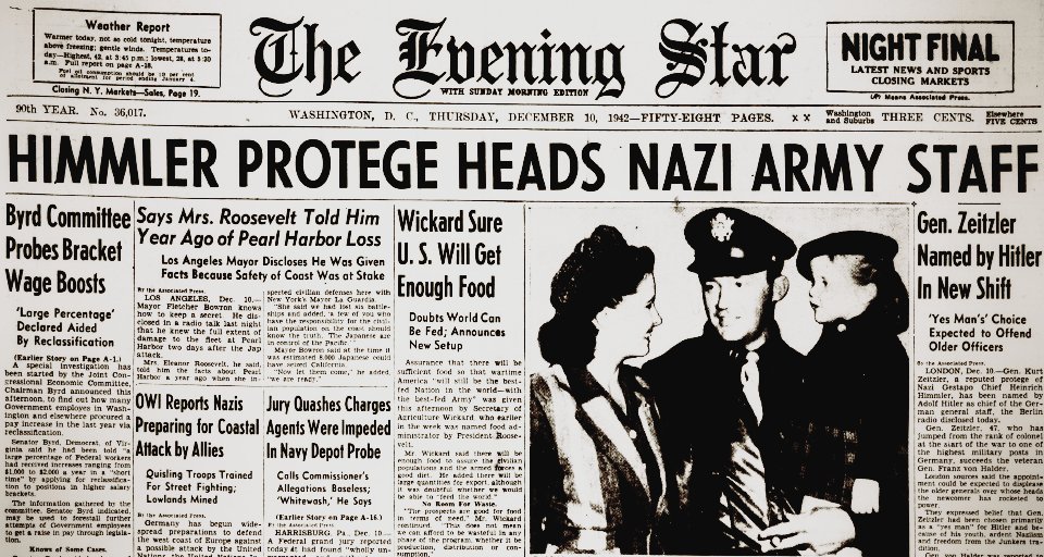 World War II Chronicle: December 10, 1942