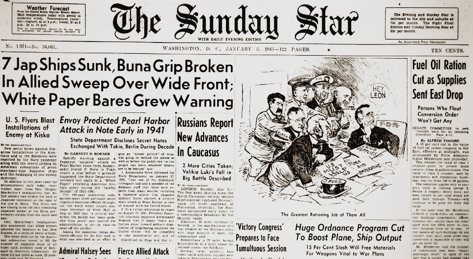 World War II Chronicle: January 3, 1943